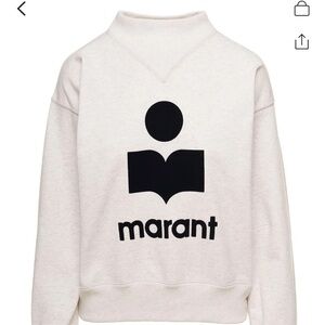 Isabel Marant Cream and Black Turtleneck Sweater